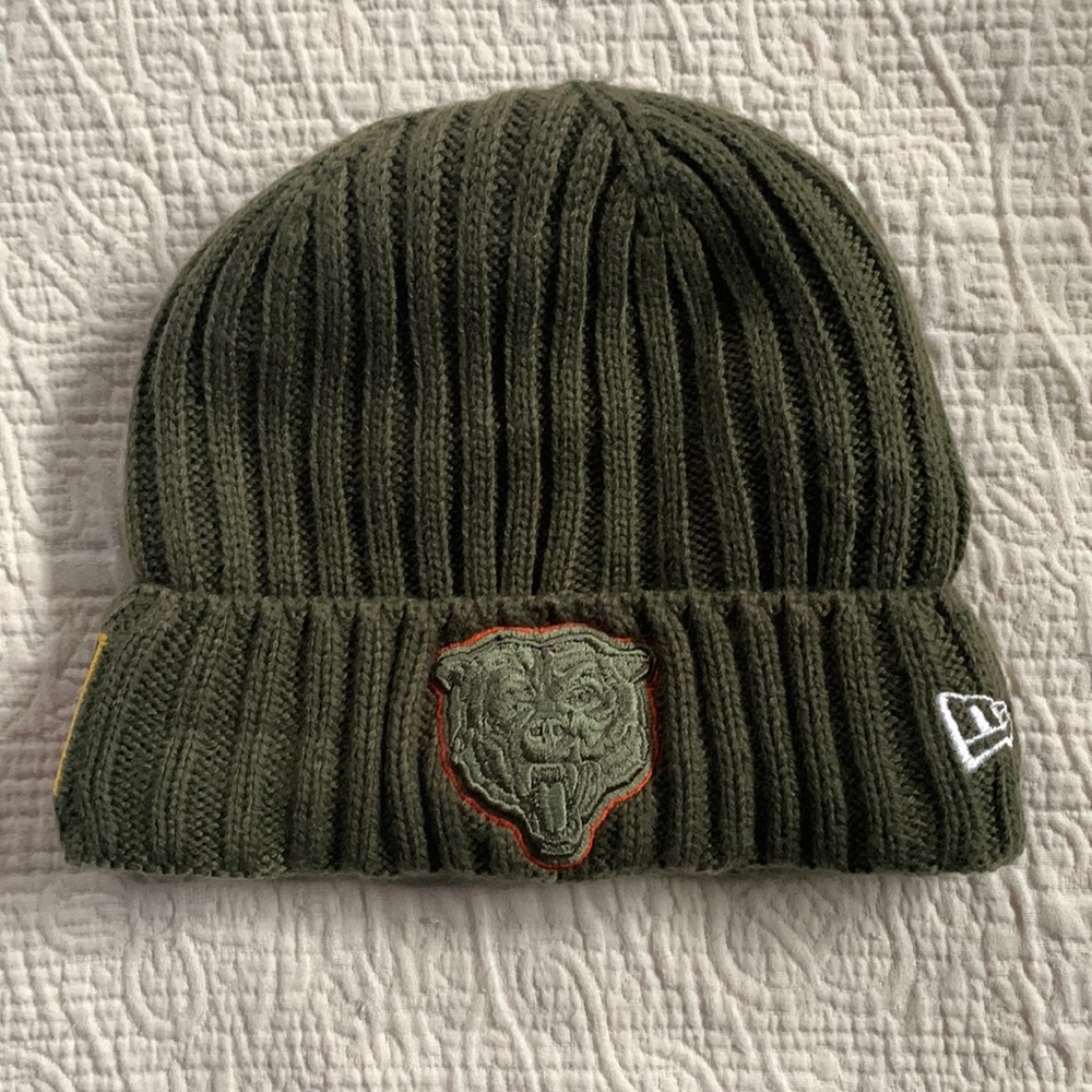 New Era NFL military green Chicago Bears Salute to Service LE beanie